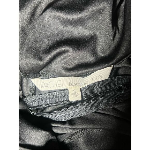 Rachel Roy Sleeveless Black Toga Style Mini Dress Size Small - Picture 6 of 6